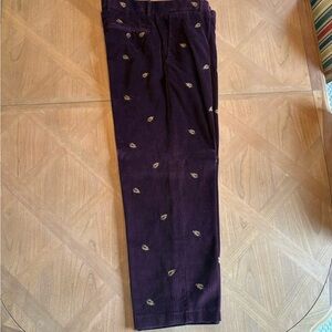 Grant Thomas Men's Burgundy Corduroy Pants
